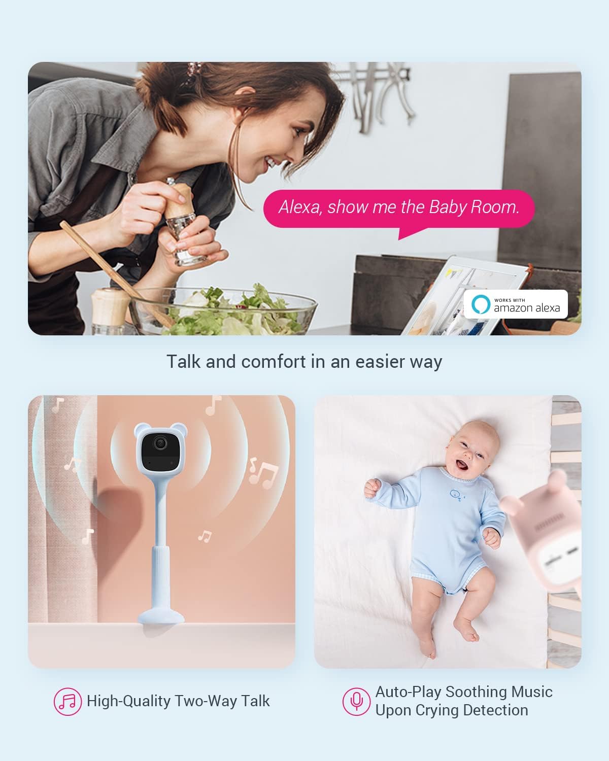 EZVIZ BM1 Battery Powered Baby Monitor