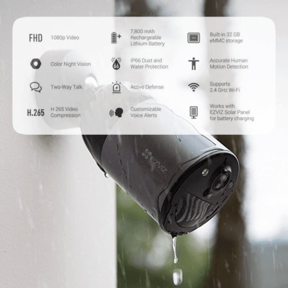 EZVIZ BC1C 2K Plus Outside Battery-Powered Camera