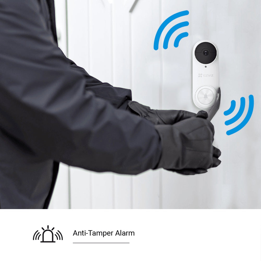 EZVIZ DB2 3MP Battery Powered Video Doorbell Kit