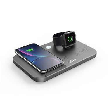 Veho DS-7 Qi wireless charging station with LED night light