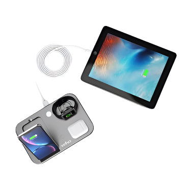 Veho DS-7 Qi wireless charging station with LED night light