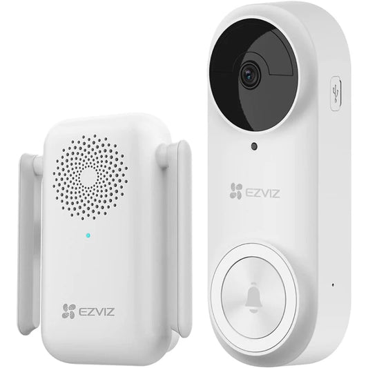 EZVIZ DB2 3MP Battery Powered Video Doorbell Kit